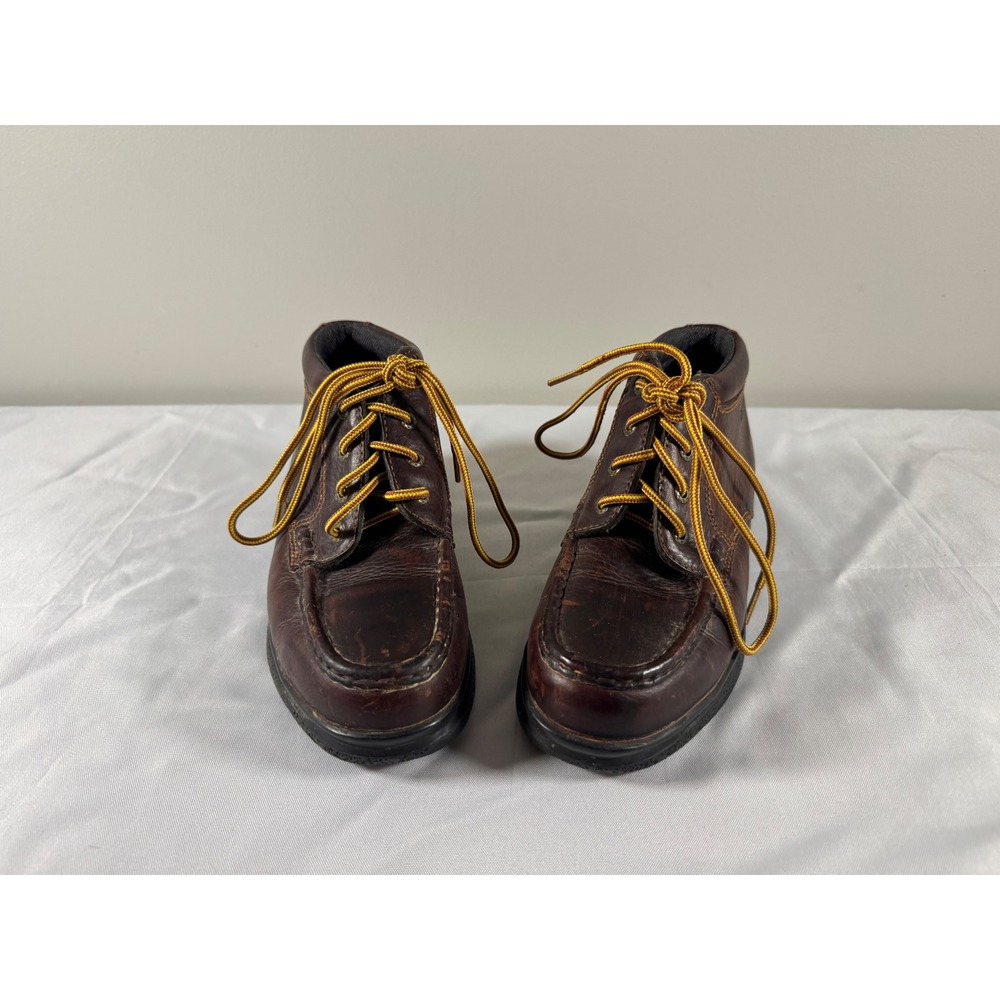 Carolina Mens 8M Brown Leather Moc Toe Work Boots ANSI Z41 PT99 4296 Steel Toe